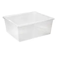 REYPLAST - Caja Organizadora Apilable Modubox 19 L Con Tapa