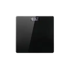 DBLUE - Pesa Balanza Personal Vidrio Templado 180Kg Negra