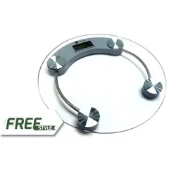 DBLUE - Pesa Balanza Digital de Baño 180kg Redonda