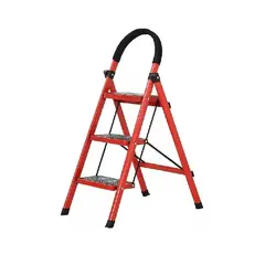 GENERICO - Escalera Antideslizante Plegable Roja