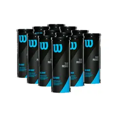 WILSON - Pack de 12 Tarros De Pelotas De Tenis Tour Premier All Ct (3 Ball)