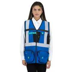 ALASKA - Chaleco Geologo Xpert Mujer Azul