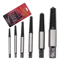 GENERICO - Extractor de Pernos Cortados - 6 Extractores para Tornillos Dañados