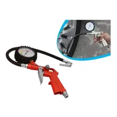 GENERICO - Inflador de Neumáticos con Manómetro - Portátil y Eficaz