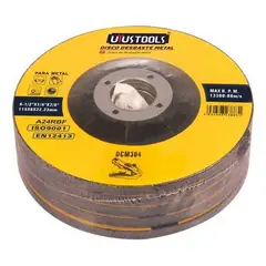 GENERICO - Pack de 5 Discos de Desbaste para Metal 4 12"