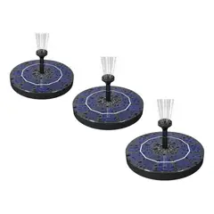 GENERICO - Pack de 3 Fuentes Solares Flotantes para Piscina