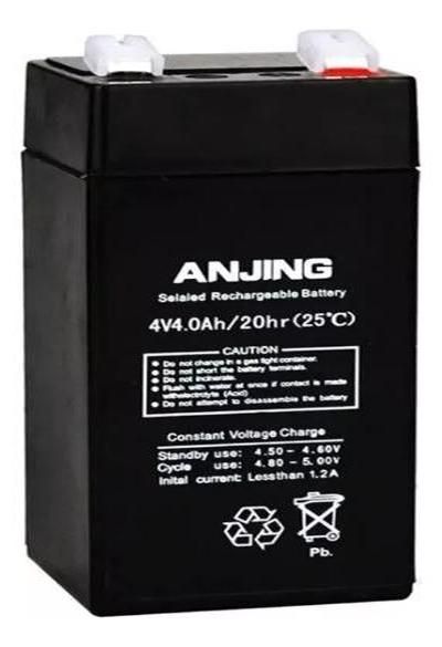 Batería Recargable 4V 4Ah para Respaldo y Almacenamiento