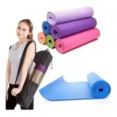 GENERICO - Colchoneta de Yoga de PVC de 6mm para Ejercicio y Pilates