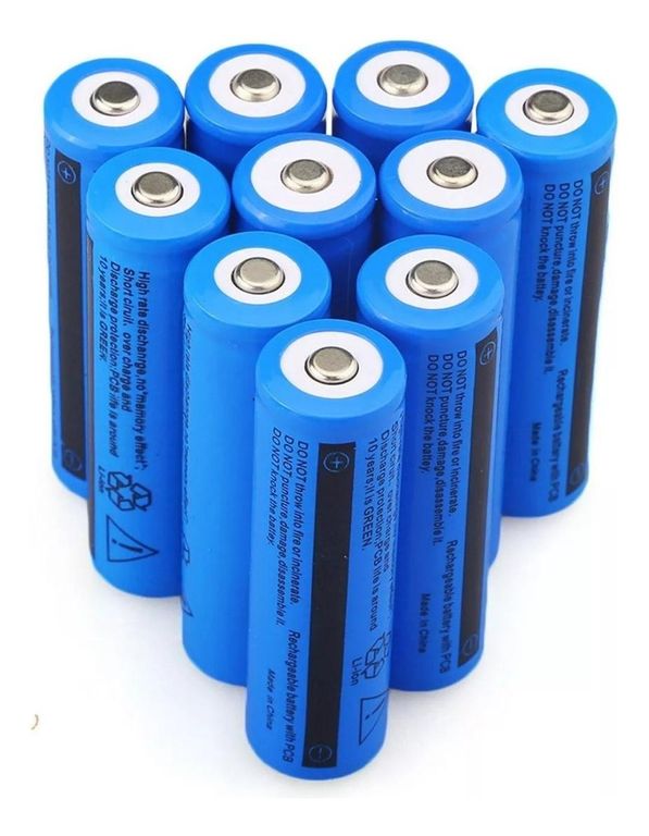 Baterías Recargables 18650 de Litio 6800mAh 37V para Linterna LED