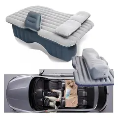 GENERICO - Colchón Inflable Con Compresor 12V Y Almohadas Para Auto