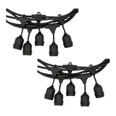 GENERICO - Guirnalda de Luces Exterior 10m con 10 Soquetes E27