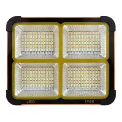 GENERICO - Foco Recargable LED 336 Lumens USB Solar 5 Modos Portátil