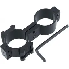 GENERICO - Soporte para Linterna Táctica Doble Anillo para Airsoft