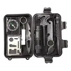 GENERICO - Kit de Supervivencia Multifuncional 9 en 1 para Outdoor