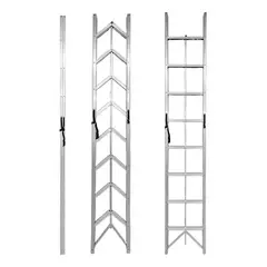 GENERICO - Escalera Plegable de Tijera Aluminio 8 Peldaños 27m