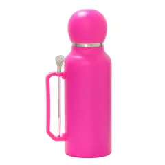 BAZUCA - Termo Matero 1.3 Litros Acero Inoxidable + Mate Y Bombilla Rosado
