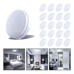 GENERICO - Foco Plafón LED Sobrepuesto 18W Luz Fría - Pack de 20