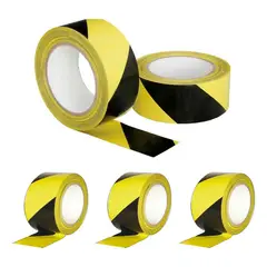 GENERICO - Pack de 3 Cintas Delimitadoras Amarillo-Negro 30mx48mm