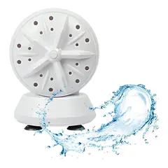 GENERICO - Lavadora Portátil Mini Doble Turbina Ultrasónica USB
