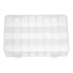 GENERICO - Caja Organizador de Plástico Transparente con 24 Compartimientos