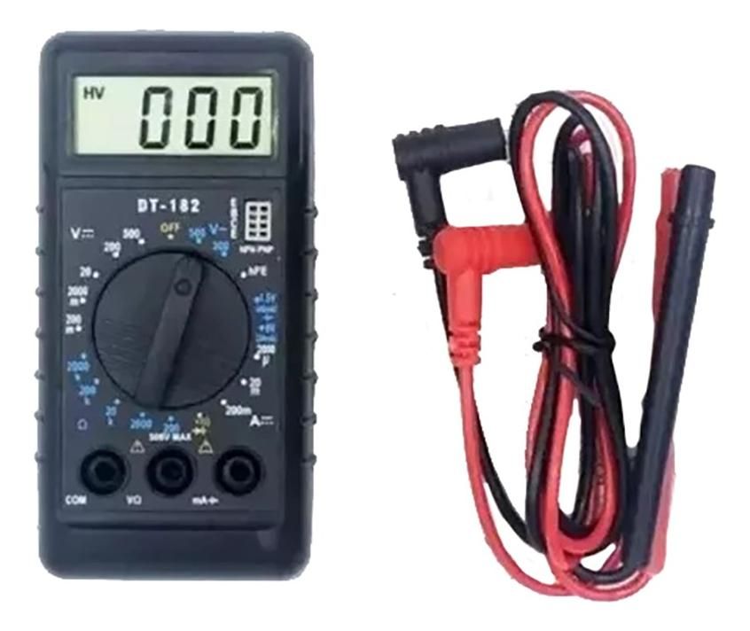 Multitester Digital Portátil DT-182 para Mediciones Precisas