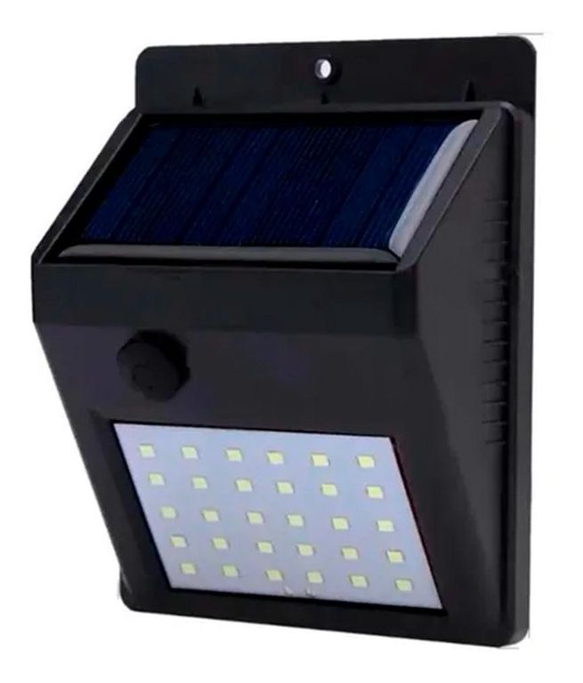 Aplique Solar LED 30 Resistente al Agua IP65 para Exterior