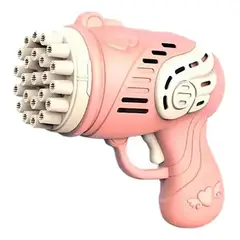 GENERICO - Lanzadora de Burbujas con Ventilador y 50ml de Líquido