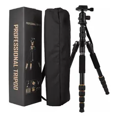 GENERICO - Trípode Profesional para Cámara y Celular con Cabezal 666S