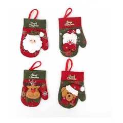 GENERICO - Set de Decoración Navideña para Mesa - Pack de 4 Adornos