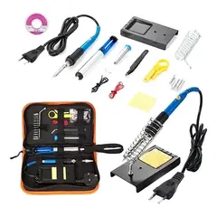 GENERICO - Kit de Soldadura Eléctrica 60W con 16 Accesorios Incluidos
