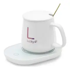 GENERICO - Taza Eléctrica con Calentador USB para Bebidas Calientes.