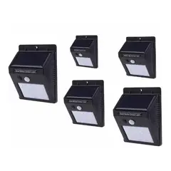 GENERICO - Focos Solares con Sensor de Movimiento - 20 LED