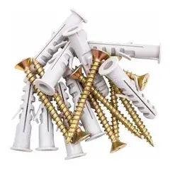 GENERICO - Tornillos Zincados para Volcanita con Tarugos 1x14"