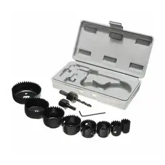 GENERICO - Juego de Brocas Sierra Copa para Madera 11 Piezas