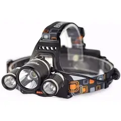 GENERICO - Pack de 2 Linternas Frontal LED 5000 Lúmenes Impermeables