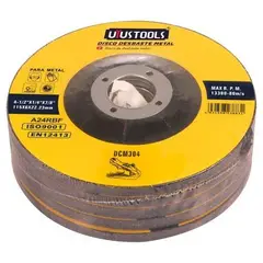 GENERICO - Pack de 5 Discos de Desbaste para Corte Metales 4 12"