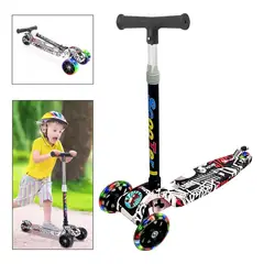 GENERICO - Scooter Infantil 3 Ruedas con Luces LED - Alta Estabilidad