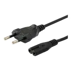 GENERICO - Cable de Poder Tipo 8 para TV y Computadores