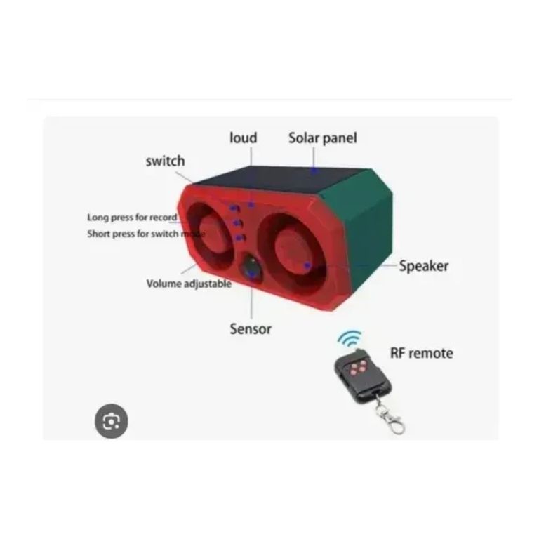 Alarma Solar Con Luz Y Sensor De Movimiento + Control.