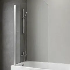 JOYTEK - Mampara Abatible para Tina Curva 90x140 Transparente