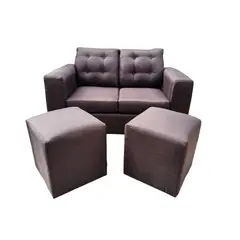 GENERICO - Sofa Zeus con dos pouff.