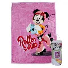 DISNEY - Frazada Ultra Soft Minnie Roller 110X140cm Rosado