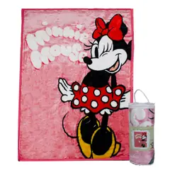 DISNEY - Frazada Ultra Soft Minnie Mouse 110x140cm Rosado