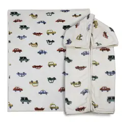 BEBESIT - Saco con Broche Ultra Soft Auto 80x110cm Beige