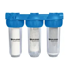 SPLENDID - Filtro Triple de Agua Para Sedimentos Sarro Cloro