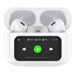FIDDLER - Audífonos Mini Pods TWS Pantalla touch T9 Blanco