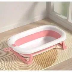 GENERICO - Tina Bebe Bañera Plegable + Malla De Cojin Baño