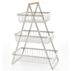 MOMO - Cesta Para Frutas Vegetales Organizador Multiusos 3 Niveles