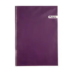 TORRE - Carpeta Plastificada con Accoclip Color Violeta