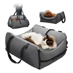 MUNDO MAGIA - Cama Mascota Portatil Tipo Asiento De Auto Para Perros Gatos